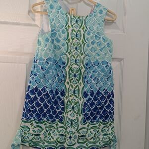 Lilly Pulitzer Aqua and Navy Kids Dress